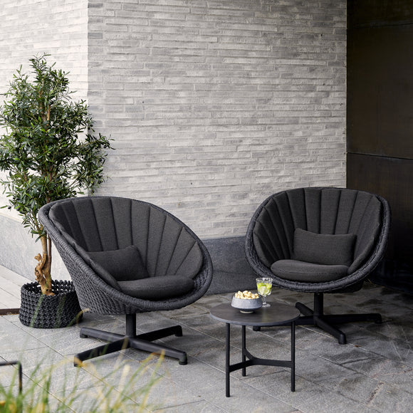 Peacock Outdoor Lounge Chair with Swivel Base Outdoor Chairs Cane-line