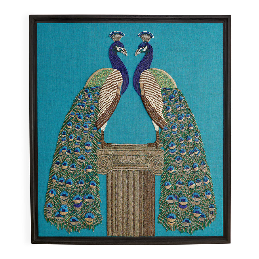 Peacock Beaded Art Jonathan Adler Default Title