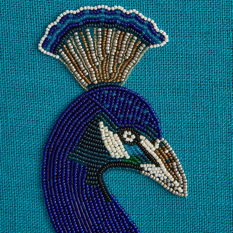 Peacock Beaded Art Jonathan Adler