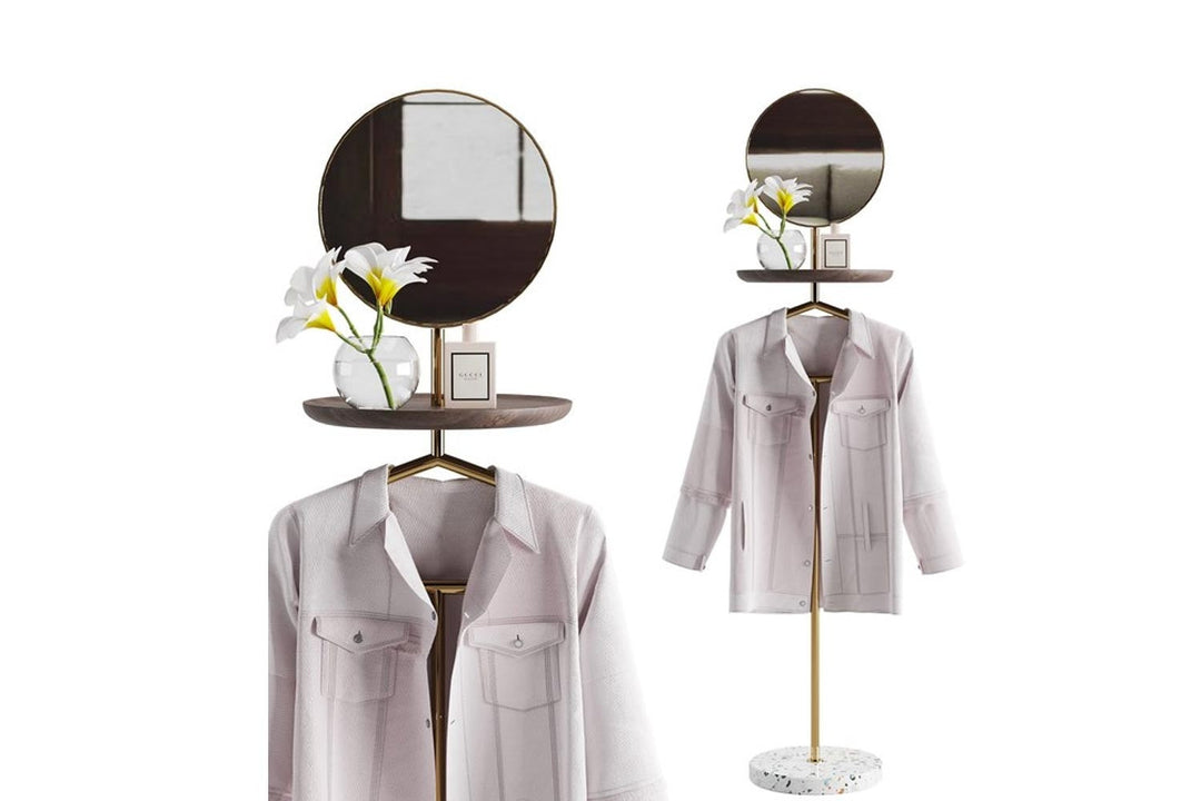 Contralto Coat Rack with Mirror Coat Racks Pianca