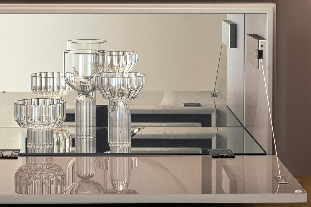 Dedalo Bar Cabinet Quickship Bar Cabinets + Carts Pianca