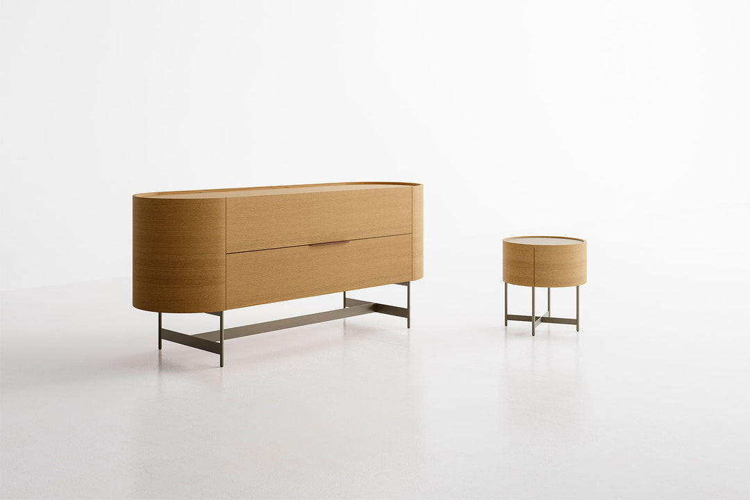 Dedalo Nightstand with Base Nightstands Pianca