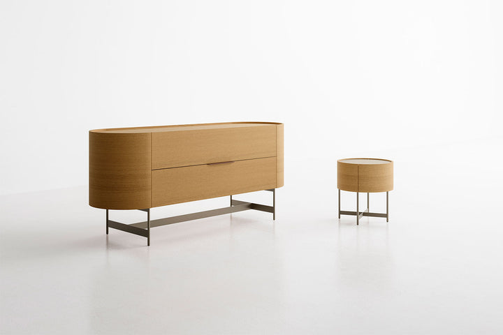 Dedalo Nightstand with Base Nightstands Pianca