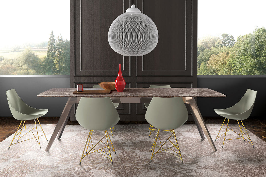 Gamma Dining Chair with Star Base Dining Chairs Pianca
