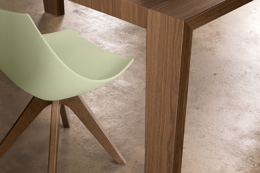 Gamma Dining Chair with Wooden Base Dining Chairs Pianca