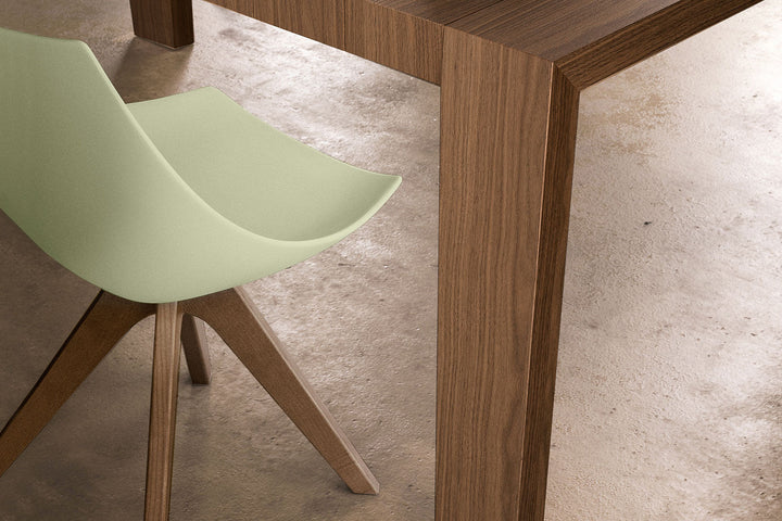 Gamma Dining Chair with Wooden Base Dining Chairs Pianca