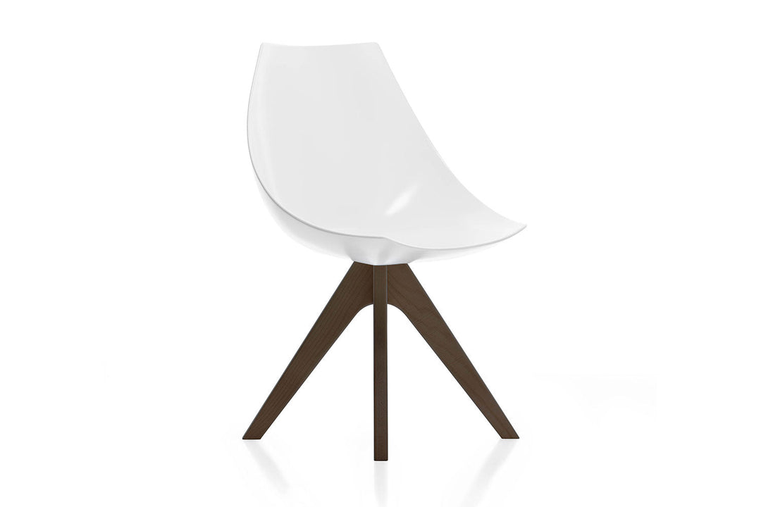 Gamma Dining Chair with Wooden Base Dining Chairs Pianca