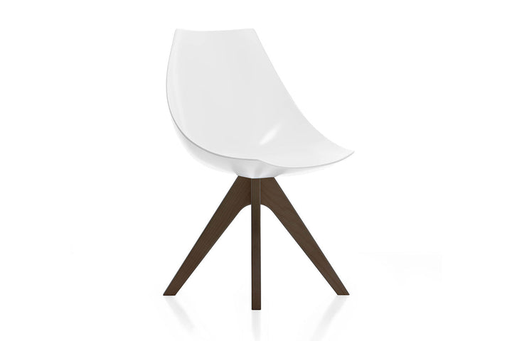 Gamma Dining Chair with Wooden Base Dining Chairs Pianca