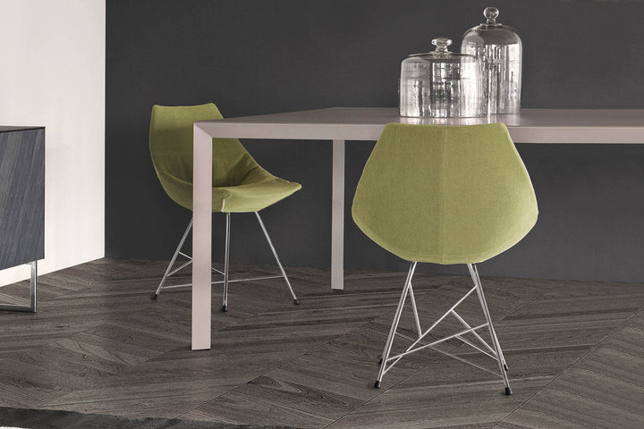Gamma Upholstered Dining Chair with Star Base Dining Chairs Pianca