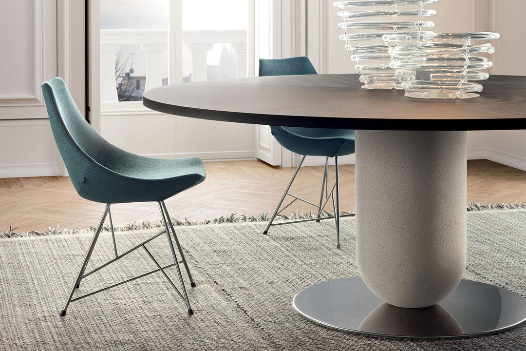 Gamma Upholstered Dining Chair with Star Base Dining Chairs Pianca