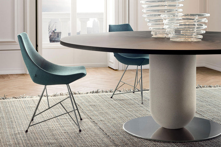 Gamma Upholstered Dining Chair with Star Base Dining Chairs Pianca