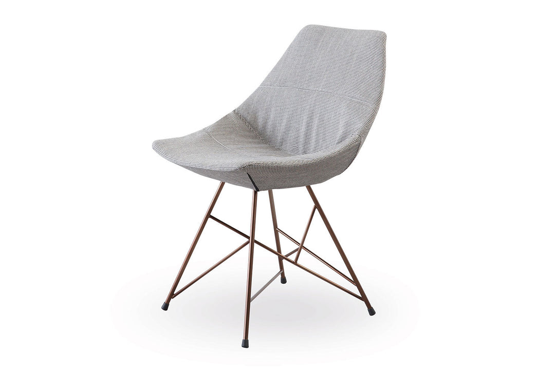 Gamma Upholstered Dining Chair with Star Base Dining Chairs Pianca