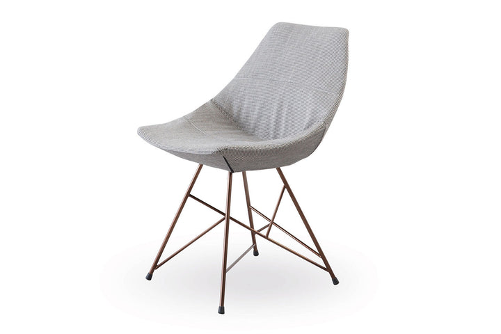 Gamma Upholstered Dining Chair with Star Base Dining Chairs Pianca
