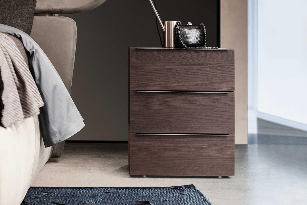 Spazio 3-Drawer Nightstand Nightstands Pianca