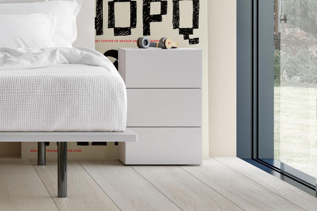 Spazio 3-Drawer Nightstand Nightstands Pianca