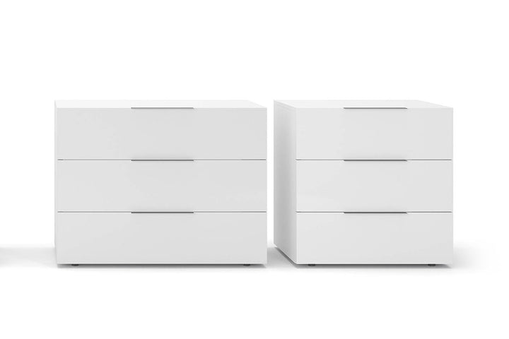 Spazio 3-Drawer Nightstand Nightstands Pianca