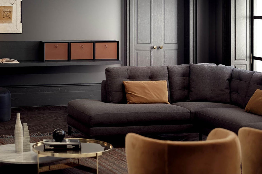 Time Corner Sectional Sofa with Peninsula Sectionals Pianca