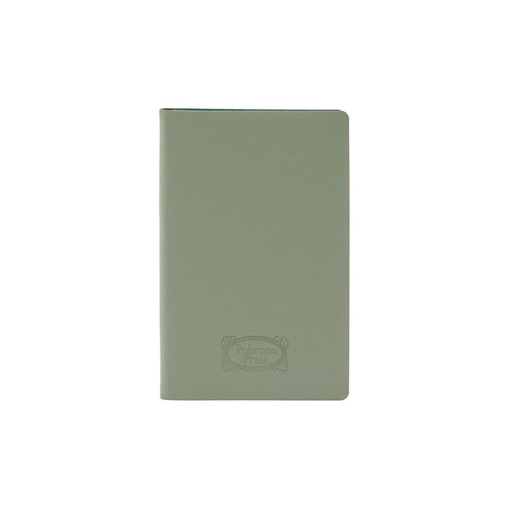 Pineider Leather Notebook Office Furniture Poltrona Frau SC 180 Celadon Small: 3.5 in width