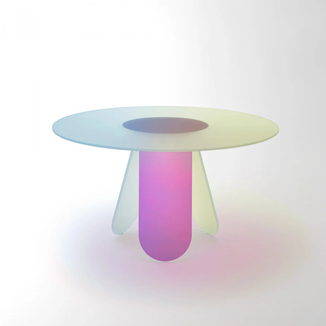 Shimmer Round Dining Table Dining Table Glas Italia   