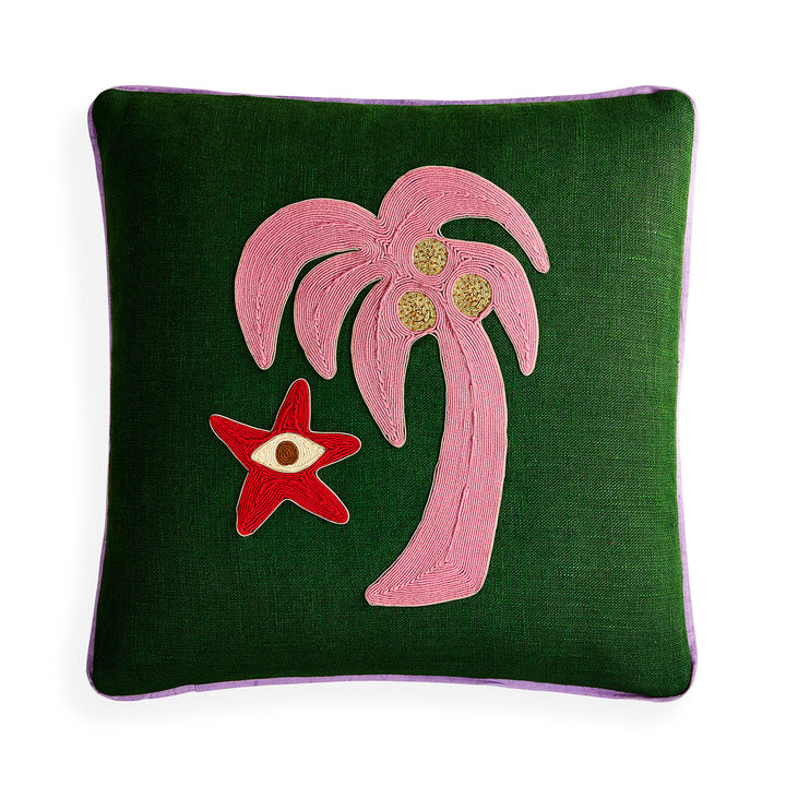 Playa Palm Tree Pillow Jonathan Adler