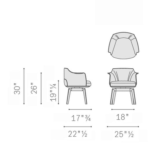 Archibald Dining Chair Chairs Poltrona Frau