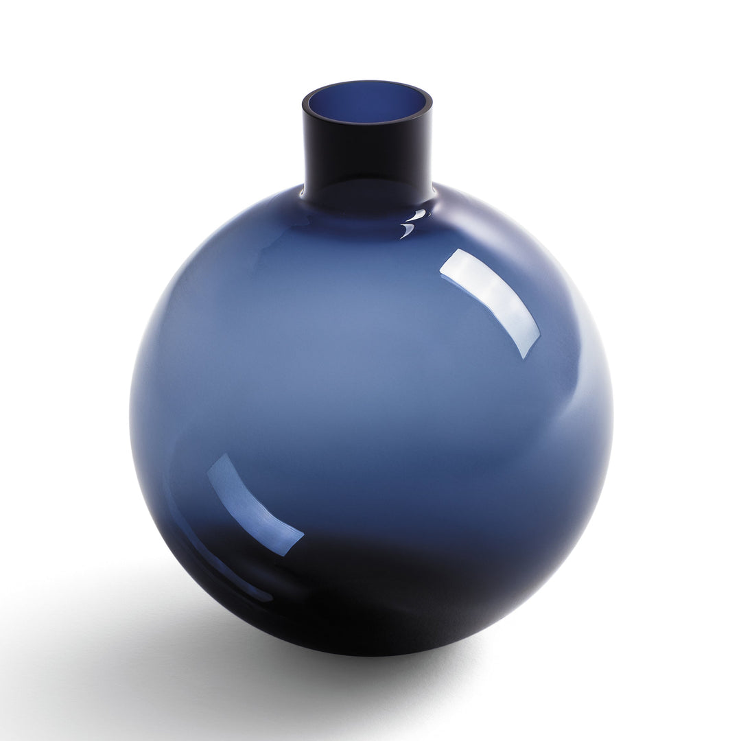 Blue Pallo Vase Vases Poltrona Frau Large: 15.25 in height