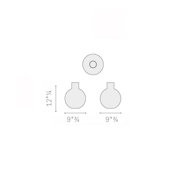 Blue Pallo Vase Vases Poltrona Frau