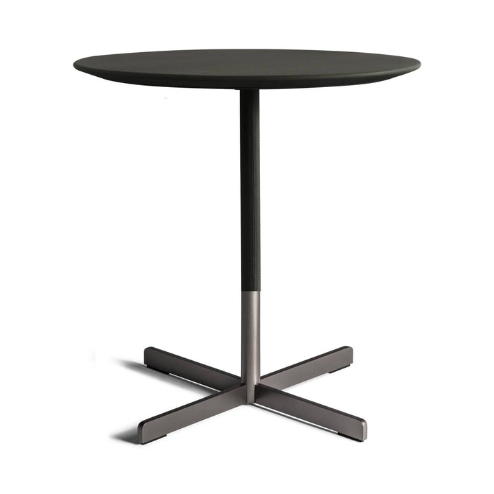 Bob Leather Side Table Accent Tables Poltrona Frau SC 10 Antracite Large: 20.25 in height