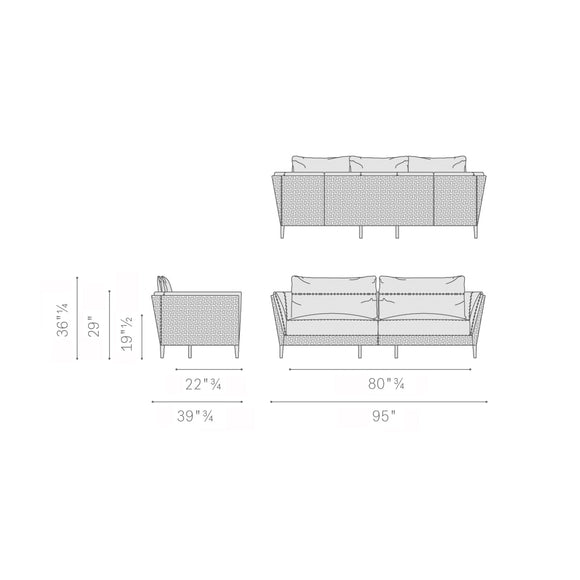 Bretagne Gran Comfort 2-Seater Sofa Sofas Poltrona Frau