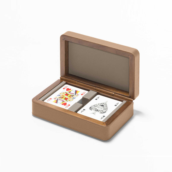 Giobagnara x Poltrona Frau Leather Wrapped Card Box Furniture Poltrona Frau