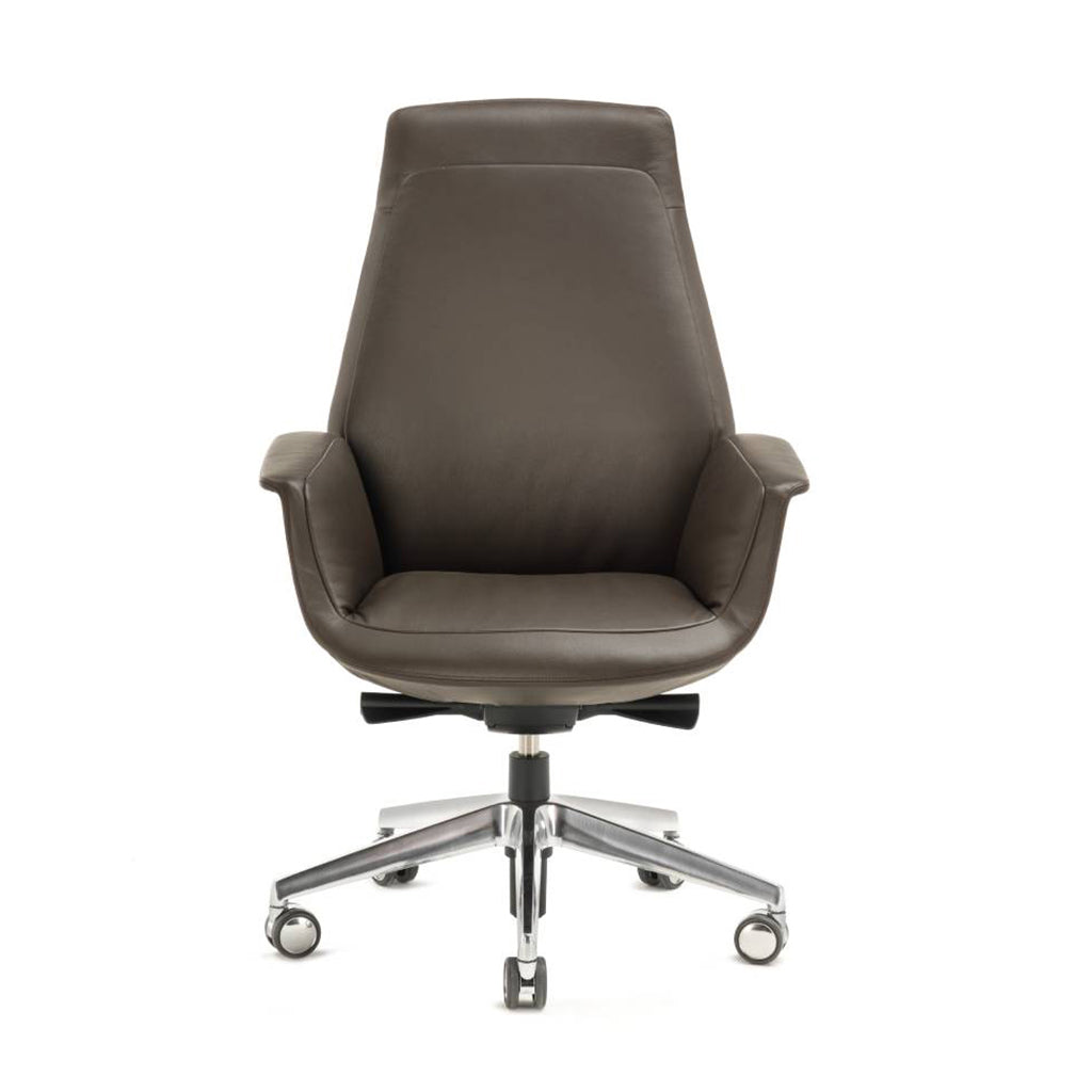 Downtown Executive Office Armchair Chairs Poltrona Frau SC 28 Seppia