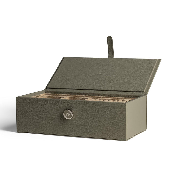 Leather Jewelry Box Bathroom Accessories Poltrona Frau Jewelry Box Rectangular: 10.75 in width