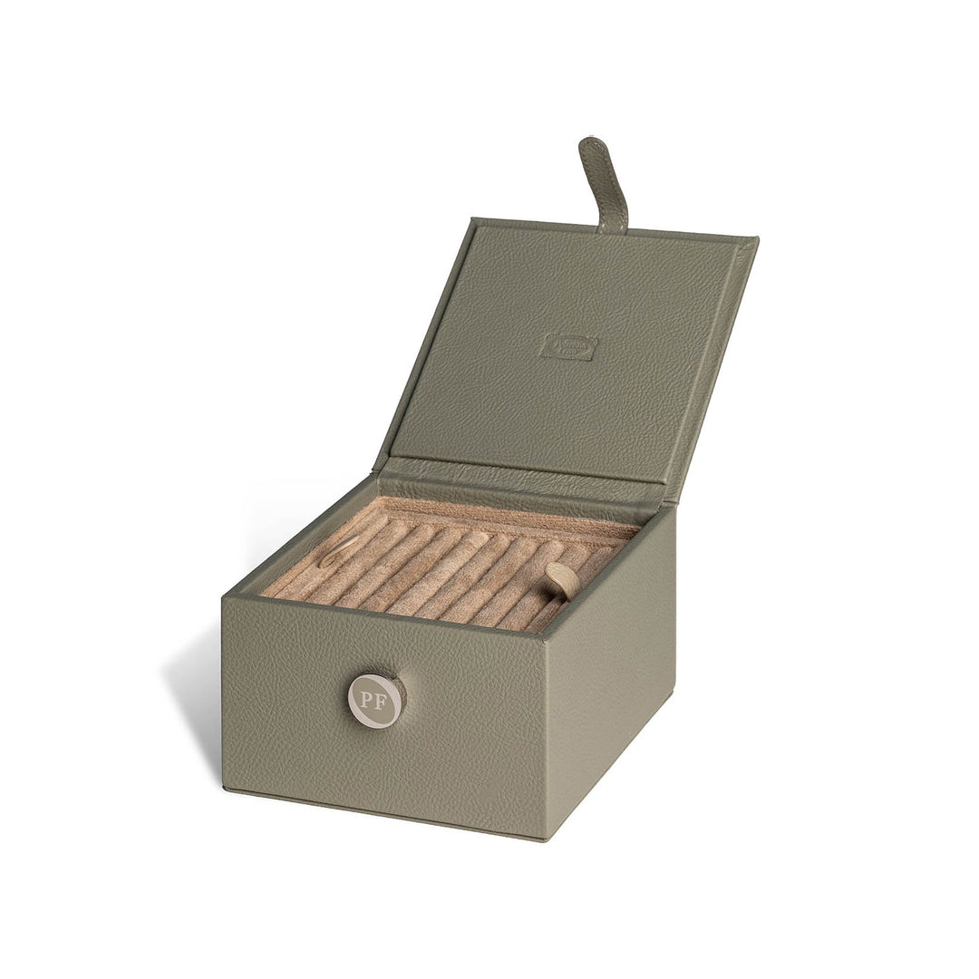 Leather Jewelry Box Bathroom Accessories Poltrona Frau Jewelry Box Square: 5.5 in width