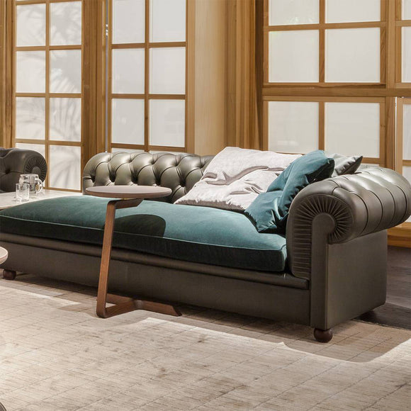 Fidelio Leather Side Table Accent Tables Poltrona Frau