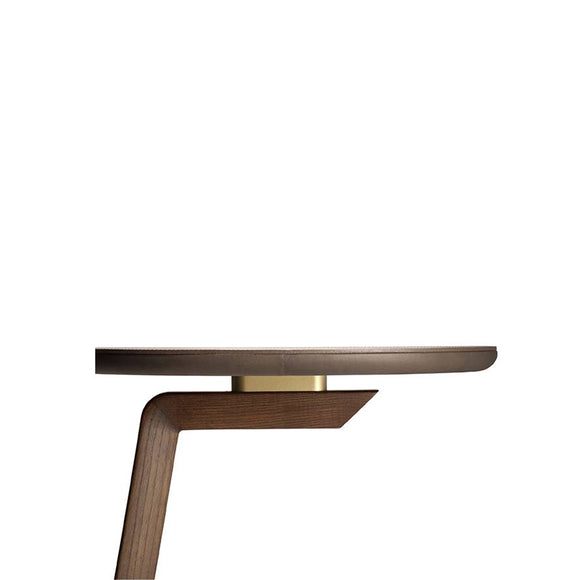 Fidelio Leather Side Table Accent Tables Poltrona Frau