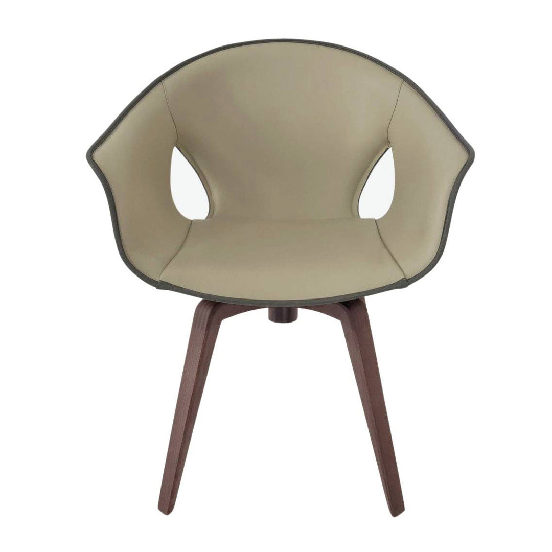 Ginger Swivel Armchair Chairs Poltrona Frau Polvere / Quarzo Fume