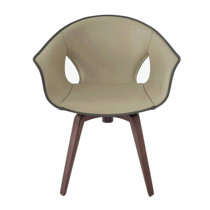 Ginger Swivel Armchair Chairs Poltrona Frau Polvere / Quarzo Fume