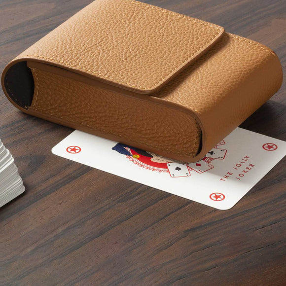 Giobagnara x Poltrona Frau Playing Card Leather Pochette Furniture Poltrona Frau