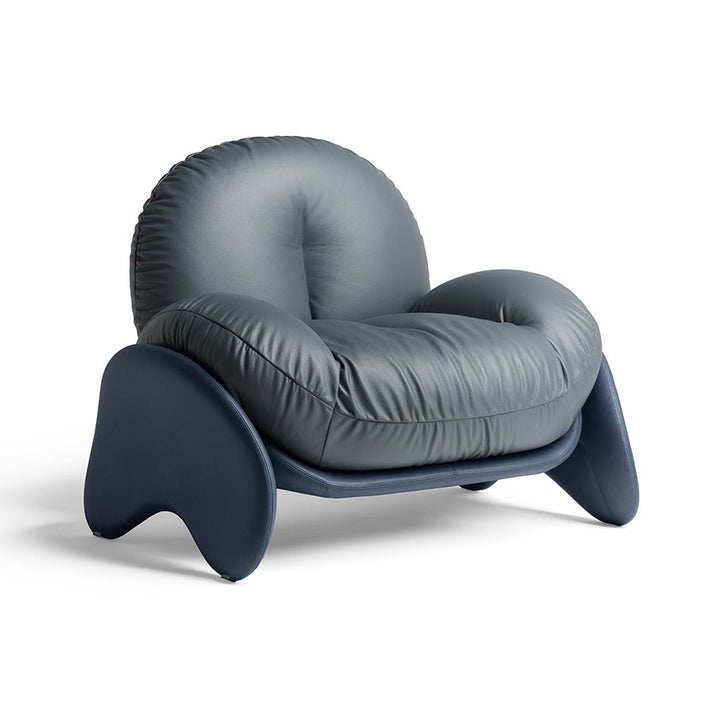 Squash Lounge Chair Chairs Poltrona Frau SC 254 Steel Blue / 276 Mineral Blue Chair Only