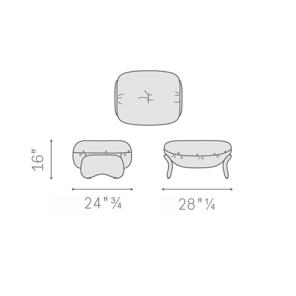 Squash Ottoman Ottomans Poltrona Frau