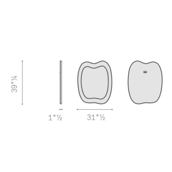 Squash Wall Mirror Mirrors Poltrona Frau