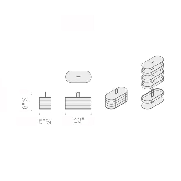Zhuang Stackable Case Bathroom Accessories Poltrona Frau