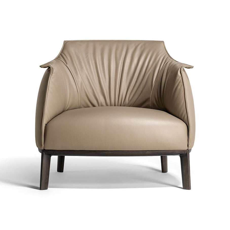 Archibald Armchair with Wood Legs Chairs Poltrona Frau Armchair Only