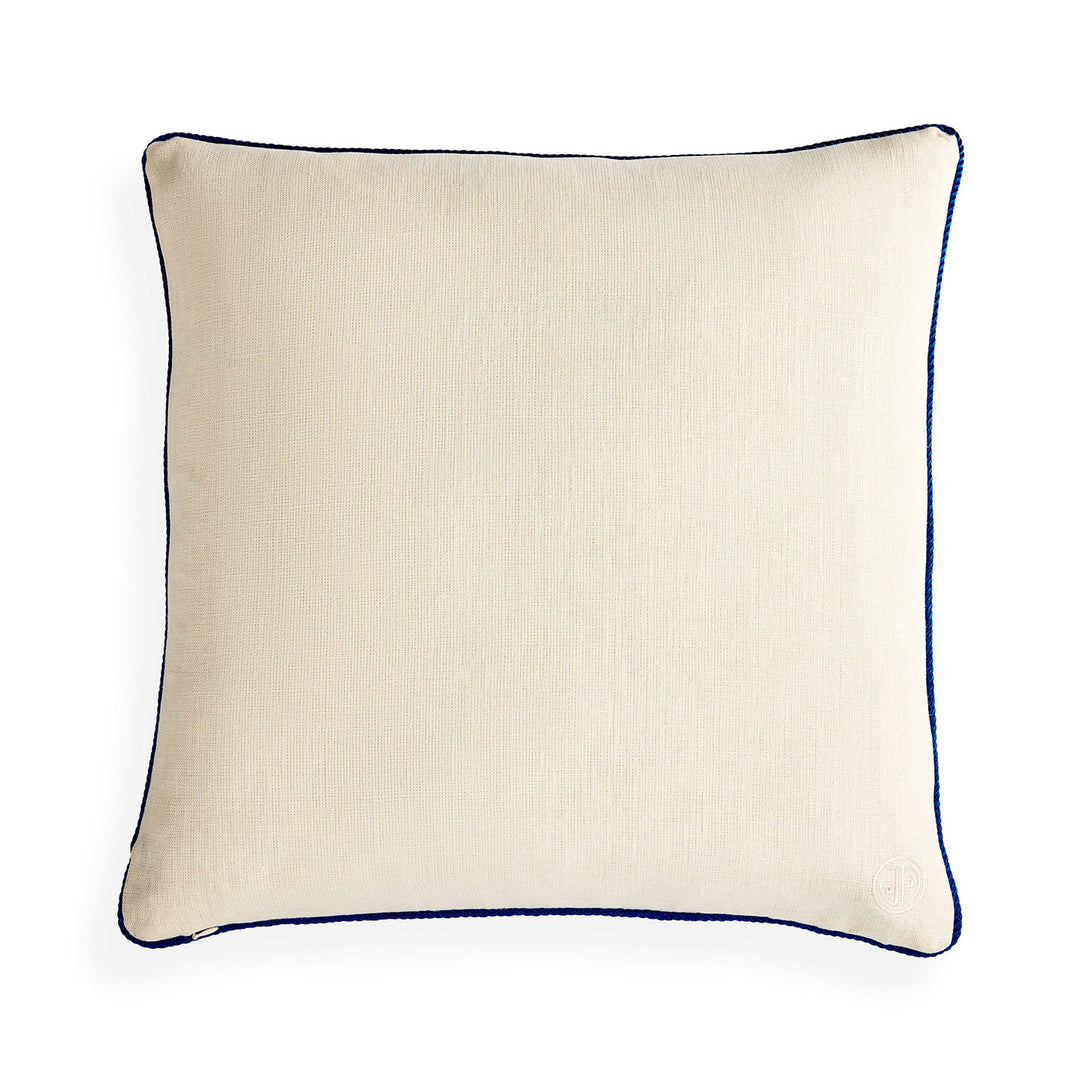 Pompidou Cobalt Border Pillow Jonathan Adler
