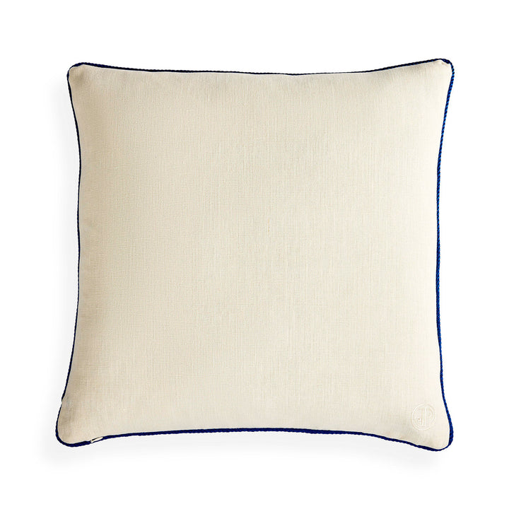 Pompidou Cobalt Border Pillow Jonathan Adler