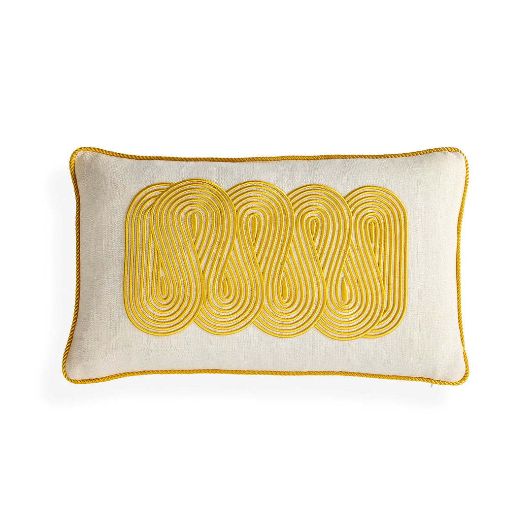 Pompidou Yellow Path Pillow Jonathan Adler