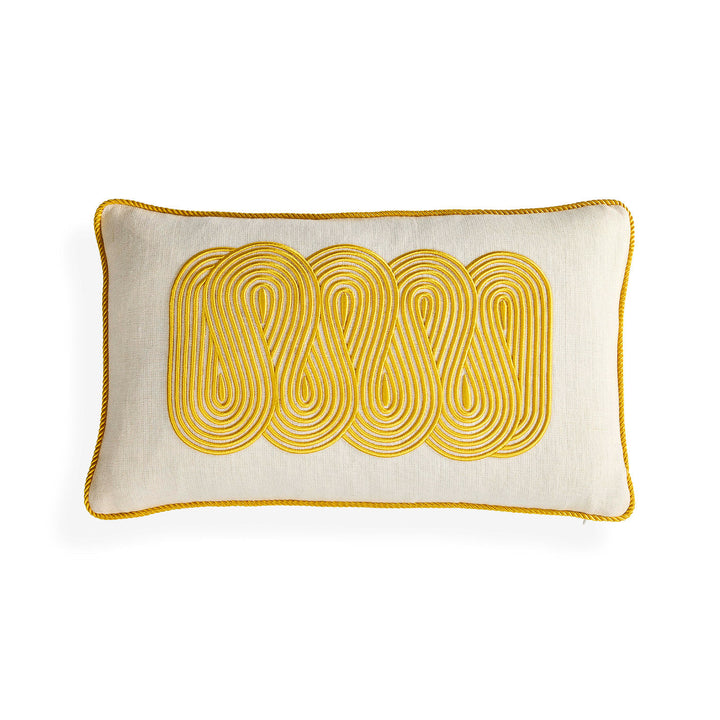 Pompidou Yellow Path Pillow Jonathan Adler