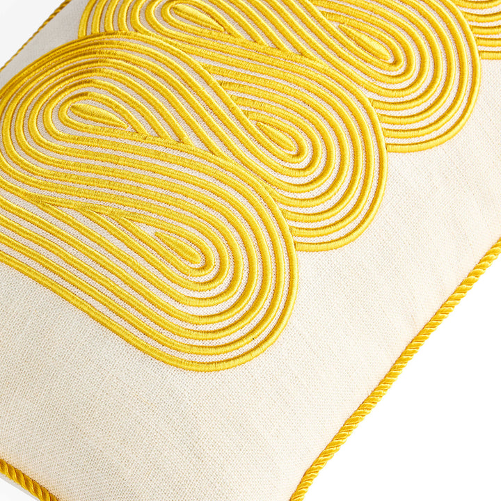 Pompidou Yellow Path Pillow Jonathan Adler