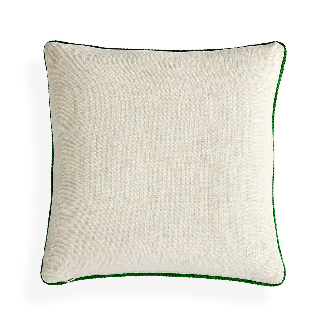 Pompidou Green Quatrefoil Pillow Jonathan Adler