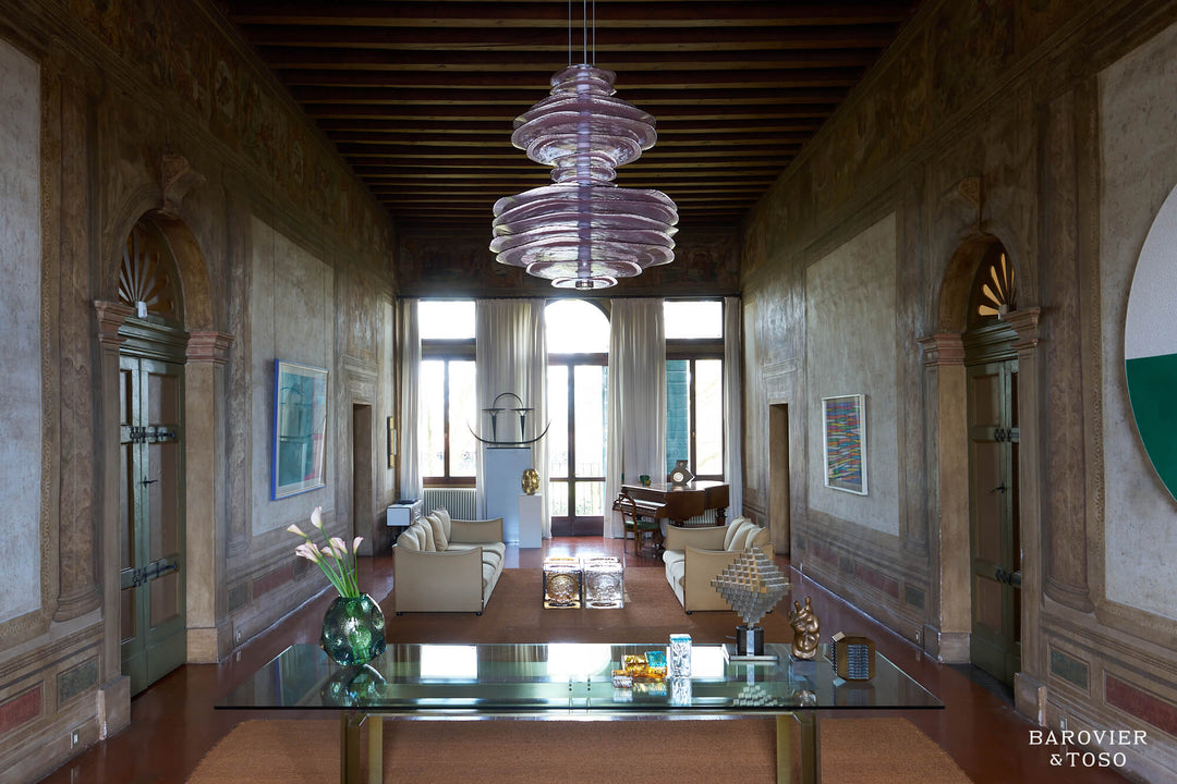 Profilo Suspension Lamp by Barovier&amp;Toso Artistic Chandeliers & Suspension Lamps Barovier & Toso